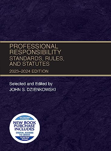 Professional Responsibility: Standards, Rules, and... - Livres & eBooks Amazon Allemagne à 86.16€