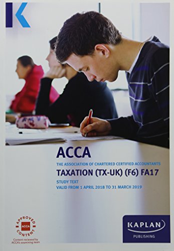 F6 Taxation (FA17) - Complete Text en promo sur Amazon