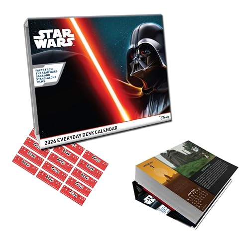 Star Wars Calendar 2026 Desk Block Daily Tear off Calendar... - Livres & eBooks Amazon Royaume-Uni à 8.35€
