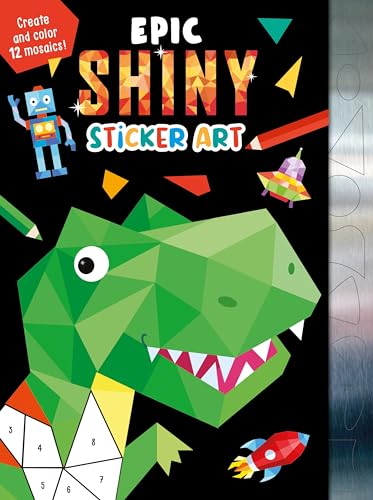 Epic Shiny Sticker Art: Create and Color 12 Mosaics! - Loisirs Créatifs Amazon Italie à 13.49€