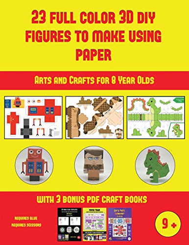 Arts and Crafts for 8 Year Olds (23 Full Color 3D Figures... - Jouets & Jeux Amazon Royaume-Uni à 9.56€