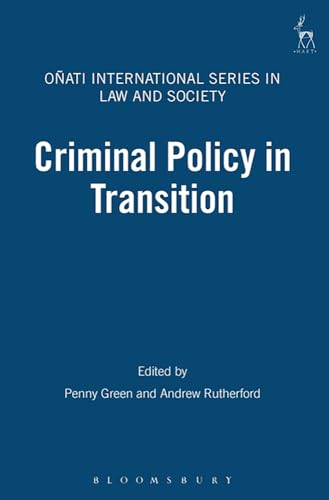 Criminal Policy in Transition (Onati International Series... - Auto & Moto Amazon Allemagne à 15.10€