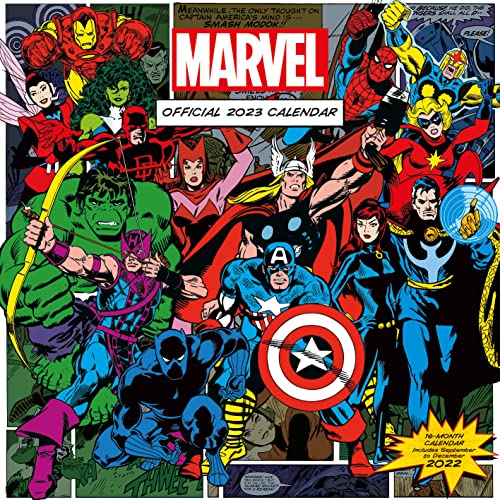 Marvel Comic Book Calendar 2023 - Month to a View Planner... - Fournitures Bureau Amazon Royaume-Uni à 2.43€