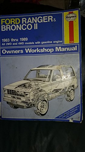Ford Ranger and Bronco II 1983-89 Owner's Workshop Manual - Bricolage & Outils Amazon Allemagne à 32.42€
