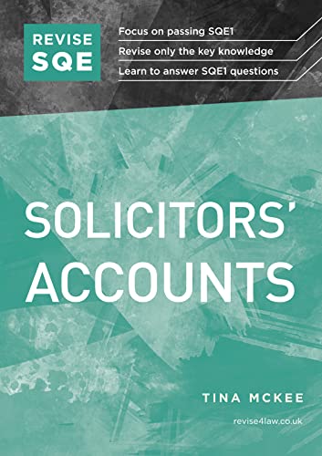 Revise SQE Solicitors' Accounts: SQE1 Revision Guide - Bricolage & Outils Amazon Royaume-Uni à 10.46€