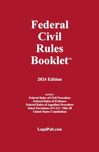 Federal Civil Rules Booklet, 2024 Edition - Fournitures Bureau en promo à 55.00€