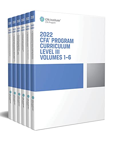 2022 CFA Program Curriculum Level III Box Set: 1-6 - High-Tech & Électronique Amazon Royaume-Uni à 28.22€