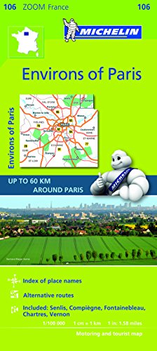 Map 0106 Environs of Paris: No. 0106 (Michelin Zoom Maps) - Livres & eBooks en promo à 1.50€