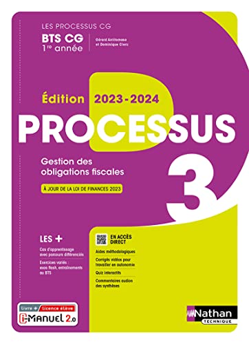 Processus 3 - BTS CG 1ère année (Les processus CG) Livre +... - Bon plan à 6.24€