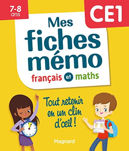 Mes fiches mémo Français et Maths CE1: Tout retenir en un... - Nouvelle promo Amazon à 3.31€