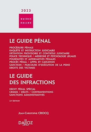 Guide pénal - Guide des infractions 2023. 24e éd. - Amazon Germany à 16.44€