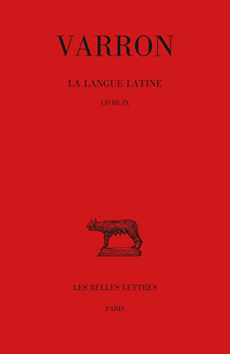 Varron, La Langue Latine. Tome V: Livre IX (Bude Varron) - Amazon Allemagne à 11.70€