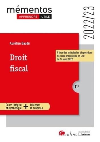 Droit fiscal: Cadres généraux du système fiscal - Droit... - Bricolage & Outils Amazon Allemagne à 4.66€