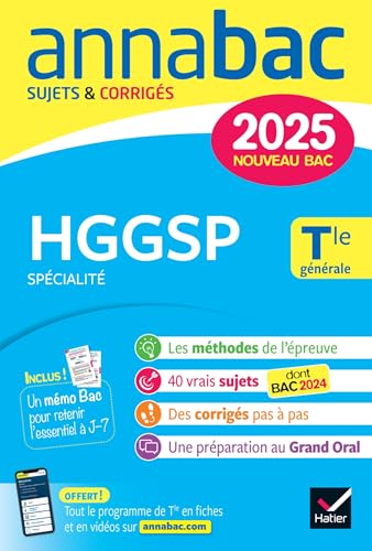 Annales du bac Annabac 2025 HGGSP Tle générale... - Maison & Cuisine en promo à 3.58€