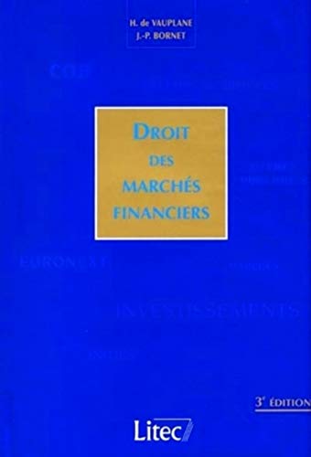droit des marches financiers (3eme edition) - Livres & eBooks Amazon Royaume-Uni à 32.95€