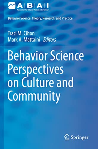Behavior Science Perspectives on Culture and Community... - Bricolage & Outils Amazon Royaume-Uni à 33.25€