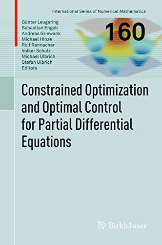 Constrained Optimization and Optimal Control for Partial... - Amazon Espagne à 54.56€