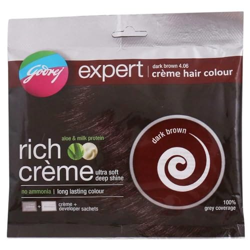 Godrej Expert rich Creme Hair Colour Dark Brown by Godrej - Beauté & Parfums Amazon France à 2.25€