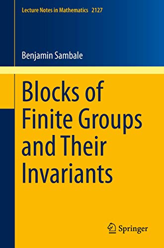 Blocks of Finite Groups and Their Invariants (Lecture Notes... - Amazon Allemagne à 22.99€