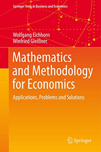 Mathematics and Methodology for Economics: Applications... - Deal du jour à 53.22€