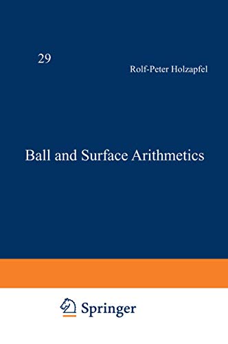 Ball and Surface Arithmetics (Aspects of Mathematics, Band... - Sports & Fitness Amazon Allemagne à 22.99€
