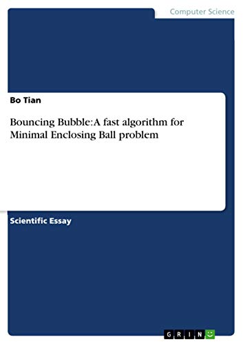 Bouncing Bubble: A fast algorithm for Minimal Enclosing... - Sports & Fitness en promo à 15.46€