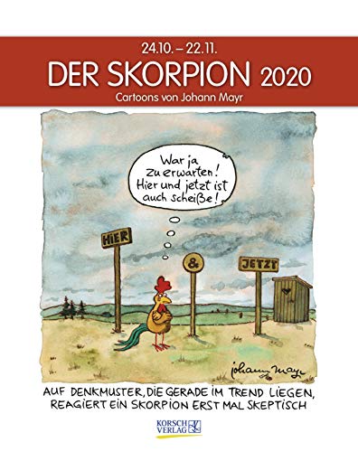 Skorpion 2022: Sternzeichenkalender-Cartoonkalender als... - Auto & Moto Amazon Italie à 10.34€