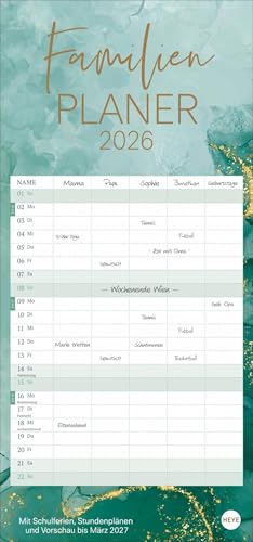 Watercolor Familienplaner 2026: Großer Familienkalender mit... - DIY & Tools Amazon Germany à 5.22€