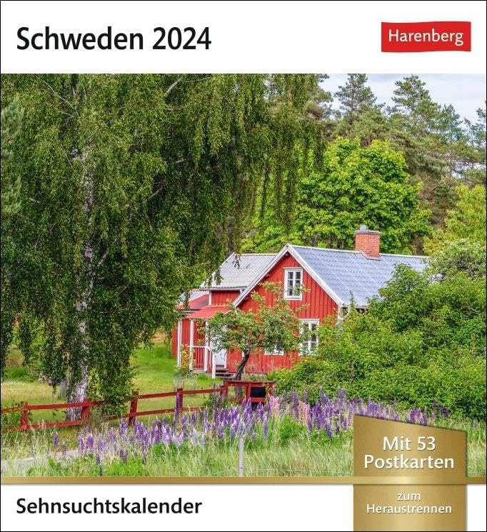 Schweden Sehnsuchtskalender 2024. Reise-Kalender zum... - Amazon Allemagne à 6.15€