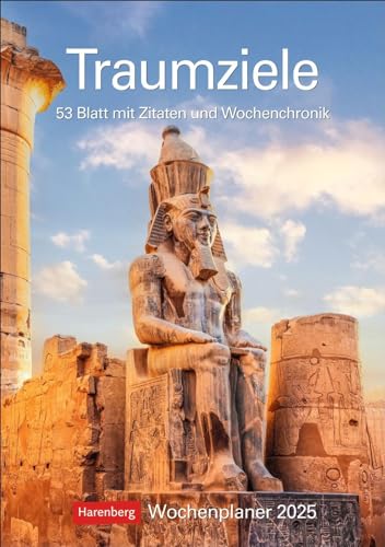 Traumziele Wochenplaner 2025 - 53 Blatt mit Zitaten und... - Amazon Allemagne à 6.40€