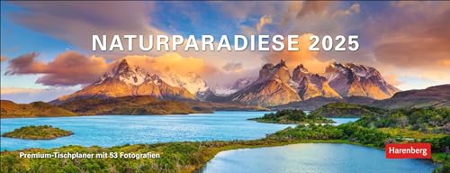 Naturparadiese Premium-Tischplaner 2025 - Wochenkalender... - Fournitures Bureau en promo à 6.58€