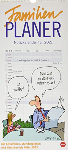 Butschkow: Familienplaner Kalender 2021 - Amazon Germany à 3.70€