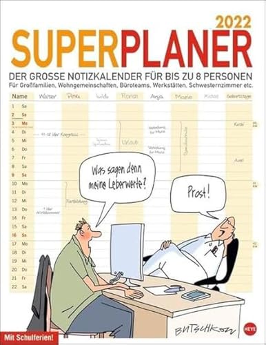 Butschkow: Superplaner Kalender 2022: Der grosse... - Amazon Allemagne à 6.06€