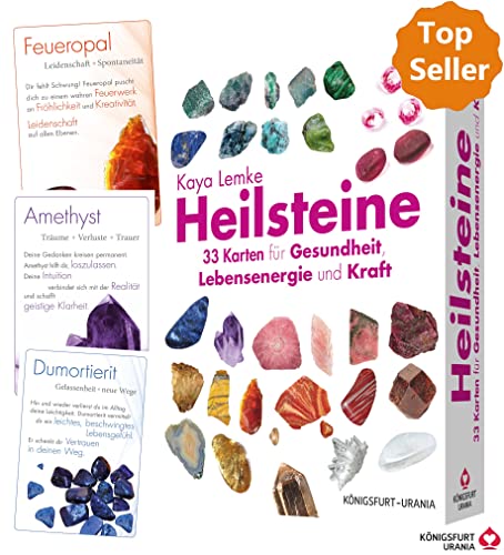 Heilsteine: Set mit Booklet und 33 Karten für Gesundheit... - Amazon Espagne à 7.83€
