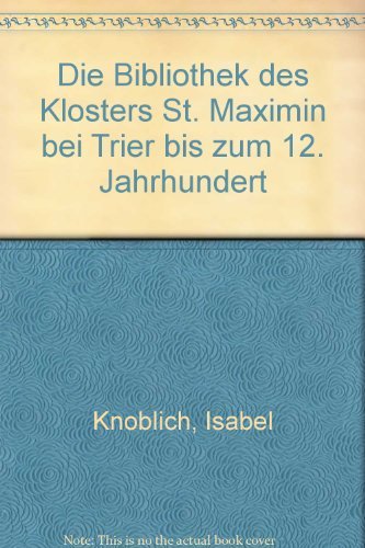 Die Bibliothek des Klosters St. Maximin bei Trier bis zum... - Animalerie Amazon Italie à 31.27€