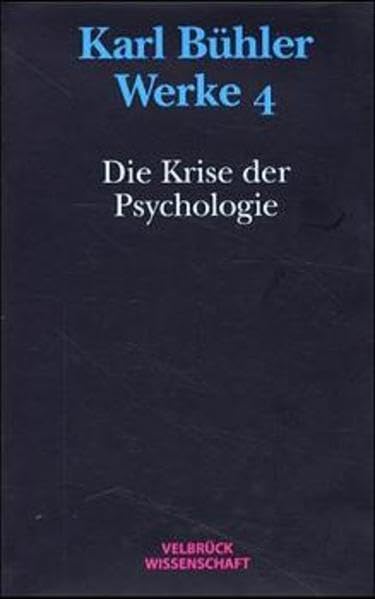 Werke, Bd.4, Die Krise der Psychologie - Livres & eBooks Amazon Allemagne à 8.30€