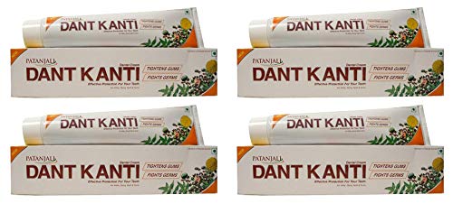 Patanjali Dant Kanti Toothpaste | Pack of 4 | 100 g Each - Beauté & Parfums Amazon Royaume-Uni à 6.00€