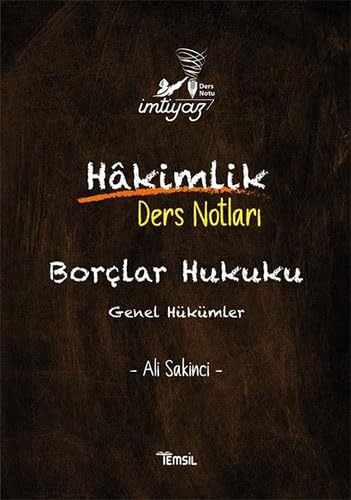 İmtiyaz Borçlar Hukuku Hakimlik Ders Notları: Genel Hükümler - Livres & eBooks Amazon Allemagne à 3.19€