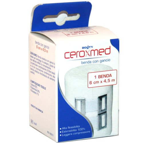 Ceroxmed benda elastica 6cm x 4,5m - Santé & Bien-être Amazon Italie à 1.79€