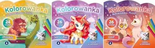 Kolorowanka z tatuażami FLUO Dinozaury - Vente Flash Amazon -71%