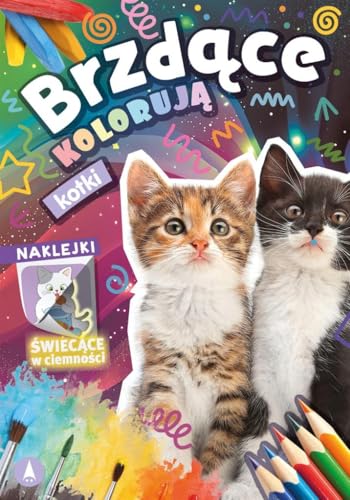 Brzdące kolorują Kotki (naklejki świecące w ciemności) - Jouets & Jeux en promo à 0.71€