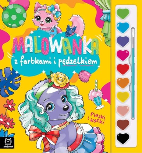 Malowanka z farbkami i pędzelkiem. Pieski i kotki - Sports & Fitness Amazon Italie à 0.55€