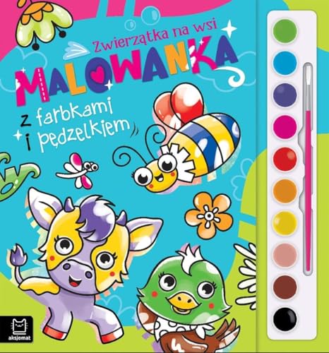 Malowanka z farbkami i pędzelkiem. Zwierzątka na wsi - Loisirs Créatifs Amazon Italie à 0.93€