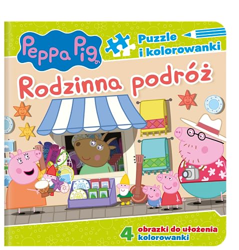 Peppa Pig Puzzle i kolorowanki Rodzinna podróż (ŚWINKA... - Jouets & Jeux Amazon Allemagne à 2.31€