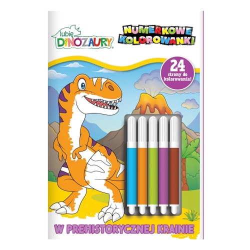 Lubię Dinozaury Numerkowe kolorowanki W prehistorycznej... - Loisirs Créatifs Amazon Royaume-Uni à 1.22€