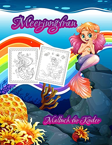 Meerjungfrau-Kinder-Malbuch: Niedliche und einzigartige... - Jouets & Jeux Amazon Royaume-Uni à 5.02€