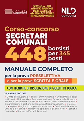 Corso-concorso segretari comunali. 448 borsisti per 348... - Vente Flash Amazon -72%