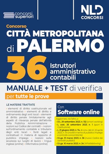 Concorso Città Metropolitana di Palermo. Manuale 36... - Home & Kitchen Amazon Italy à 6.14€