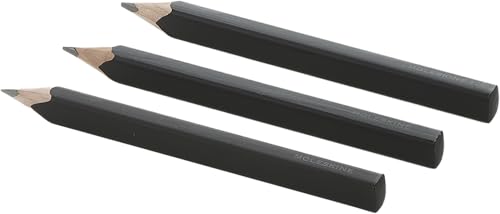 Moleskine Set de 3 Lápices de Madera de Cedro, Negro - Sports & Fitness en promo à 7.00€