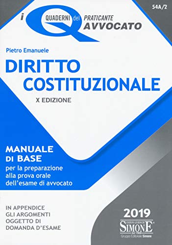 Diritto costituzionale. Manuale di base per la preparazione... - Animalerie en promo à 3.83€
